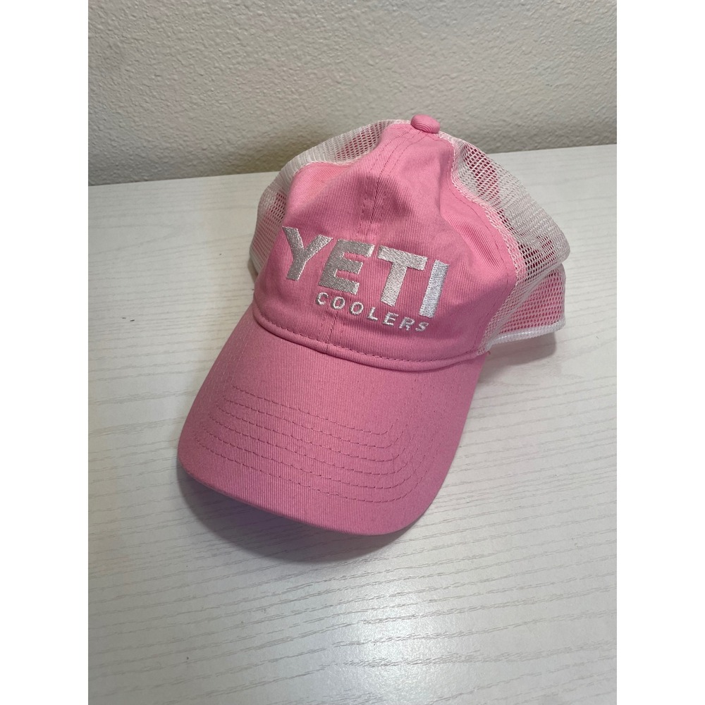 YETI Coolers Pink Mesh Trucker Hat Snapback Cap Women's